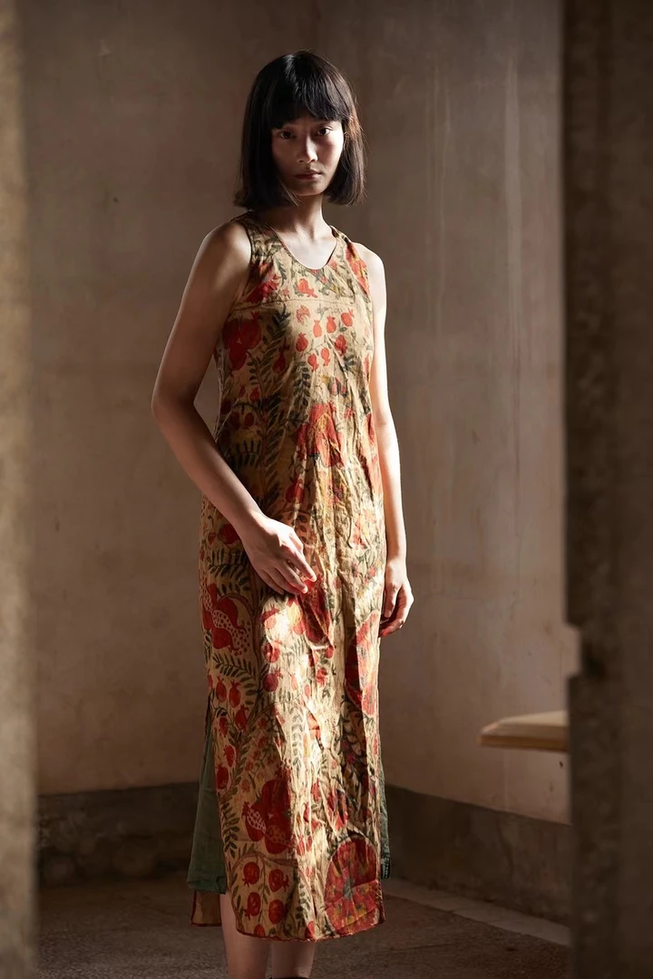 左岸迷香蚕丝连衣裙Z24SS5018