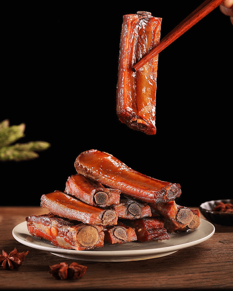 【腊精排】农村柴火烟熏腊肉土猪肉腊排骨 不沾水可退