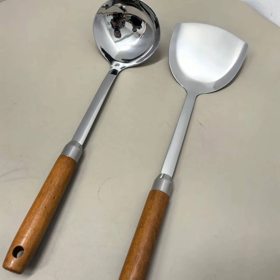 品牌天花板原木锅铲汤勺2把高档野餐餐具【汤姆粉丝专属】2024新品