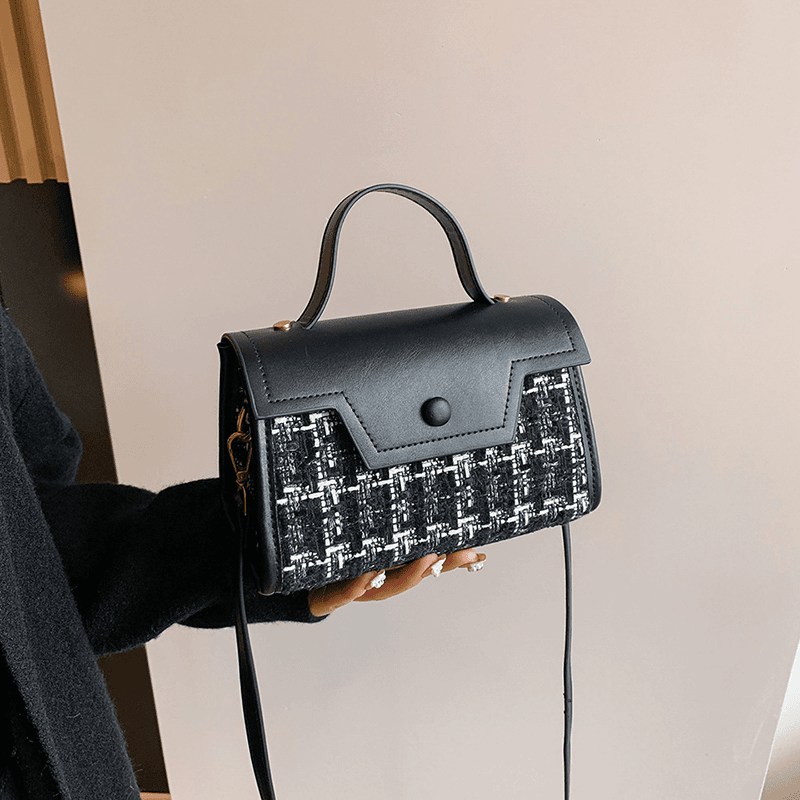 【当天发货】秋冬新款复古小方包2023百搭时尚小香风单肩斜挎手提包