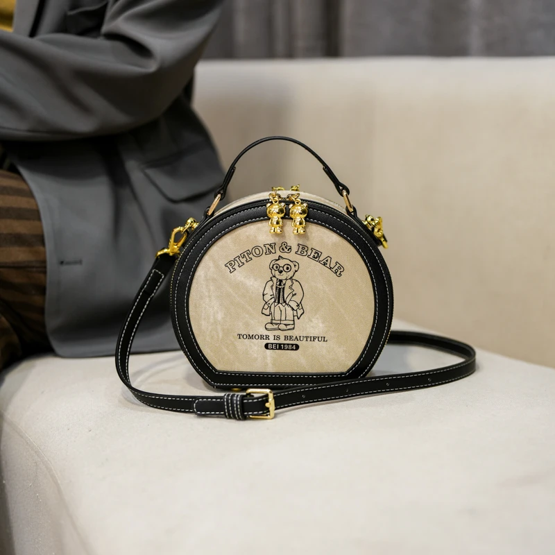 【当天发货】秋冬新款苹果包圆包2023百搭时尚单肩斜挎小包包圆饼包