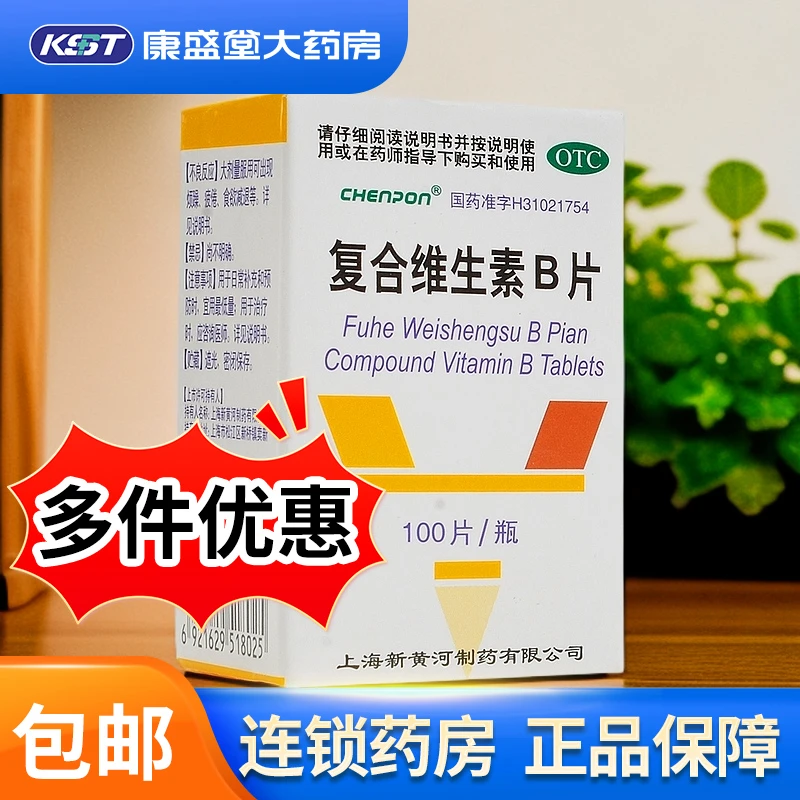 CHENPON复合维生素B片 100片口服补充维生素B