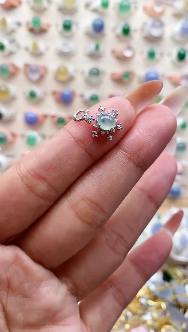 【闪购商品】翡翠颈饰银S925镶嵌1111   1+