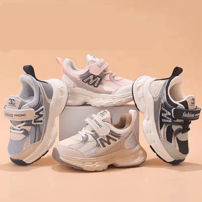 007儿童女童时尚透气运动鞋大童小童双网面春秋季机能鞋学步鞋