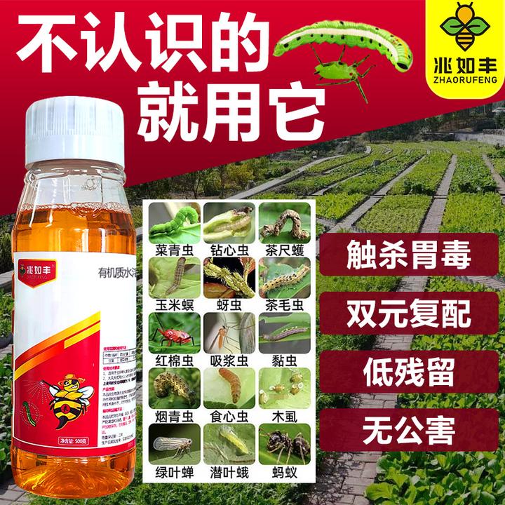 兆如丰高录甲唯盐青虫夜蛾蚜虫红蜘蛛果树瓜果蔬菜绿植通用肥料