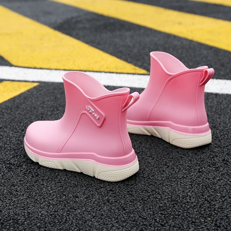 2023雨鞋女时尚短筒防滑防水雨靴女士厨房工作胶鞋女加棉保暖水鞋