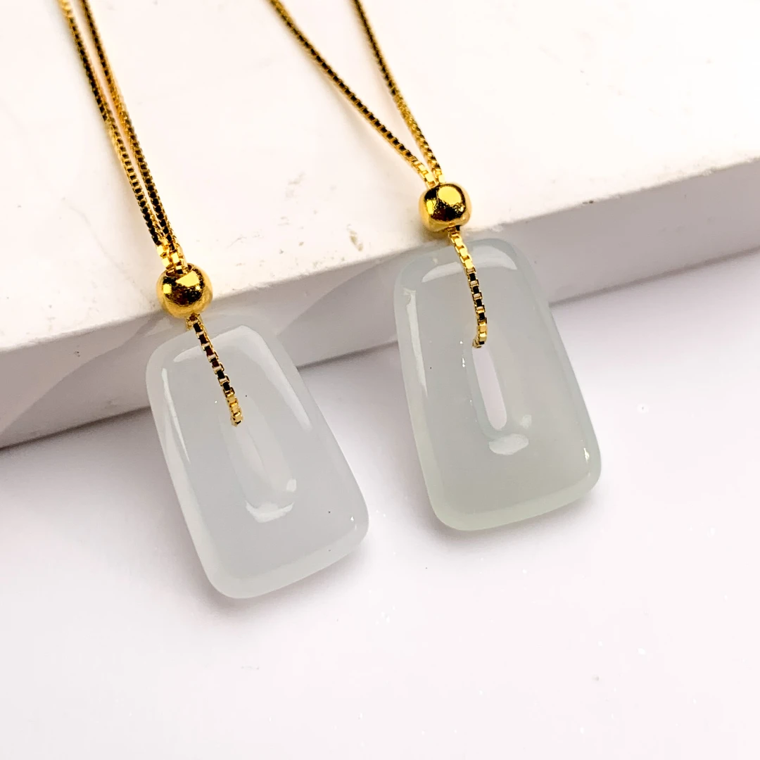 刘思懿天然翡翠甜甜圈S925银镶嵌吊坠挂件多样性发一@506667商城