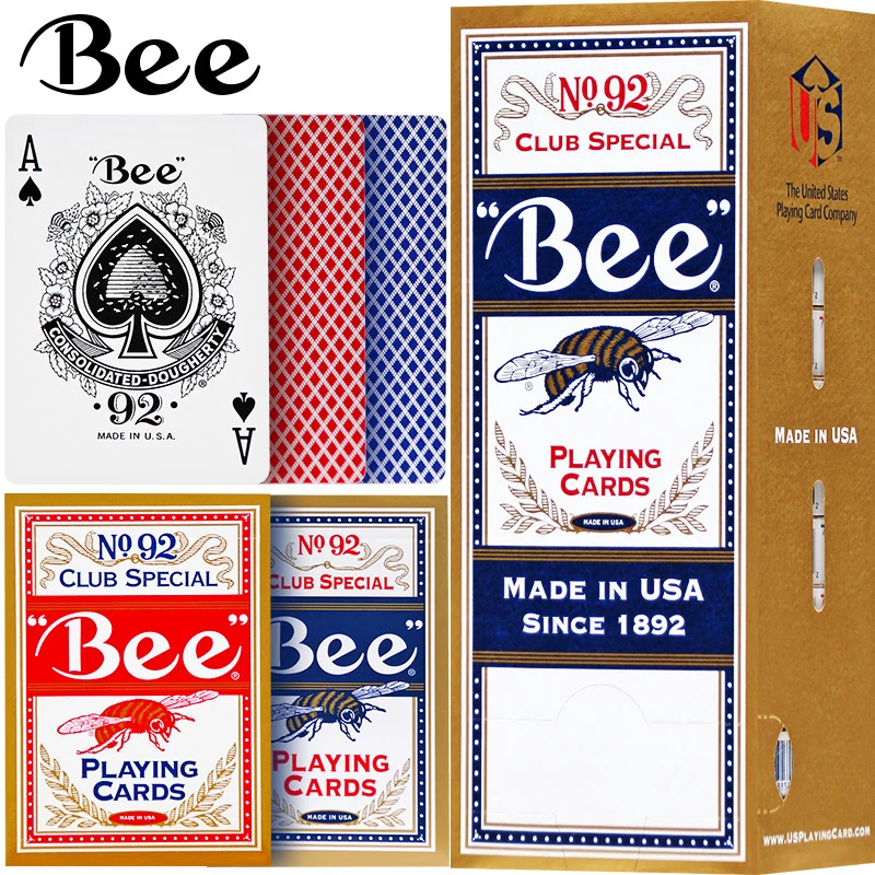 小蜜蜂扑克牌美国bee纸牌掼蛋桥牌92百家乐德州高档比赛专用朴克