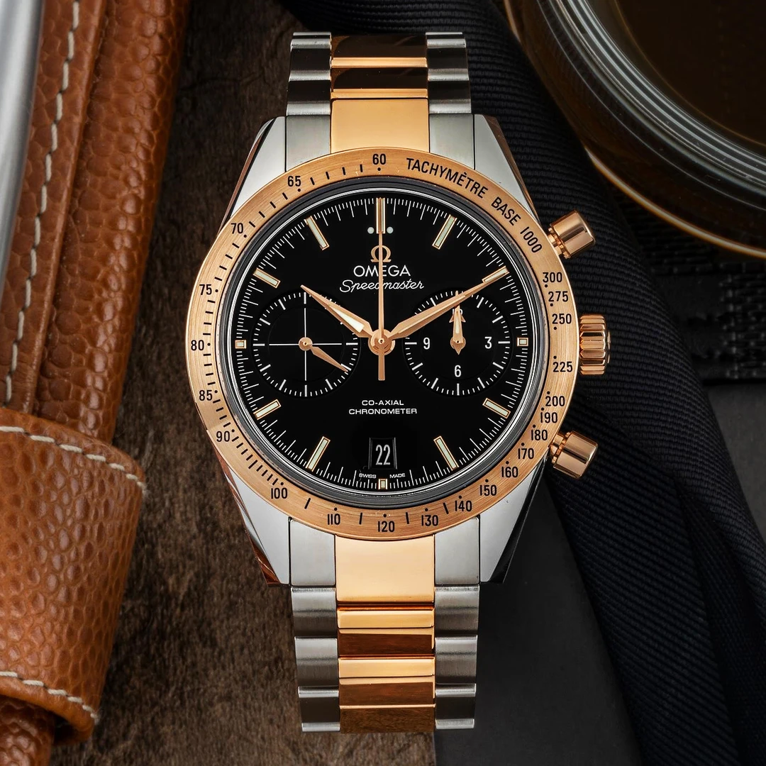 全新未使用 Omega/欧米茄 超霸计时间金男表331.20.42.51.01.002