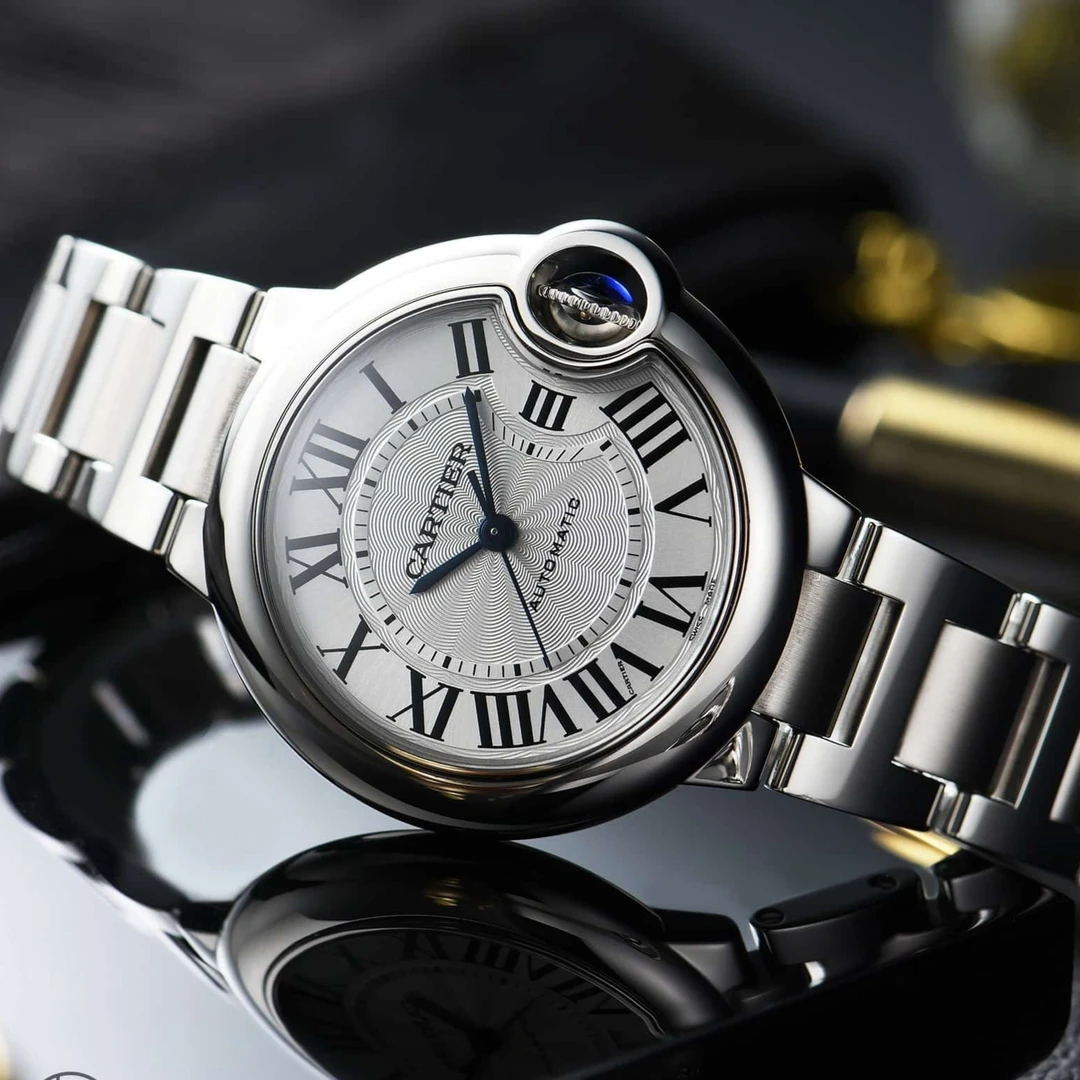 99新 Cartier/卡地亚 盒证/蓝气球自动机械女表WSBB0044时尚手表