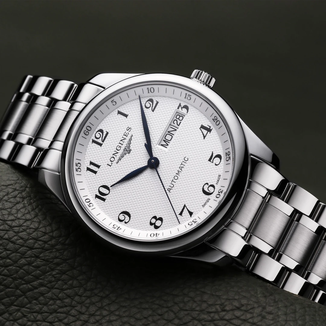 99新 Longines/浪琴 名匠自动机械双历时尚气质男表L2.755.4.78.6