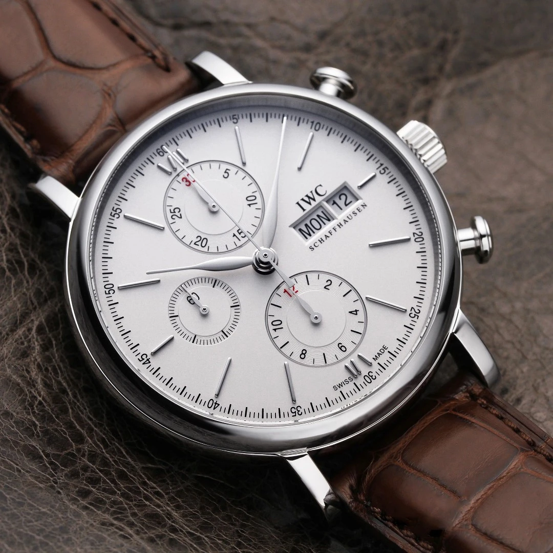 99新 IWC/万国 柏涛菲诺自动机械计时经典男士手表腕表IW391007