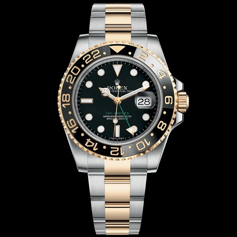 99新 Rolex/劳力士 格林尼治型II/单表间黄金/自动机械男表116713