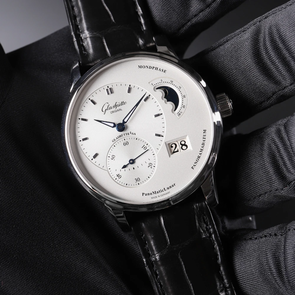 99新 Glashutte Original/格拉苏蒂 自动机械1-90-02-42-32-05
