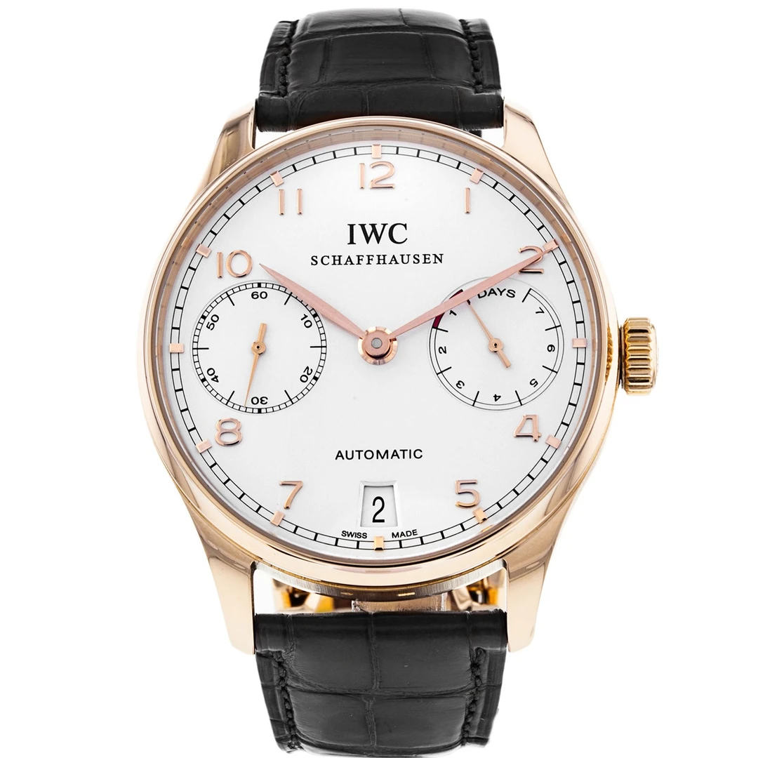 99新 IWC/万国 葡萄牙/单表/玫瑰金/自动机械/男表/IW500113/腕表