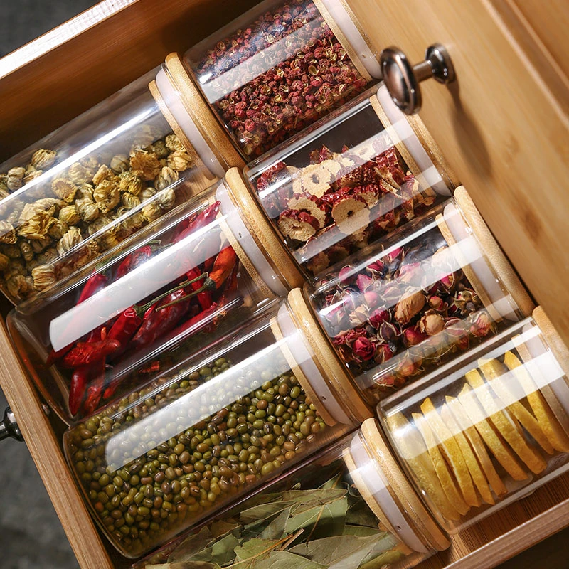 香料收纳盒厨房家用调料分装密封罐调味瓶盐花椒大料八角桂皮高端
