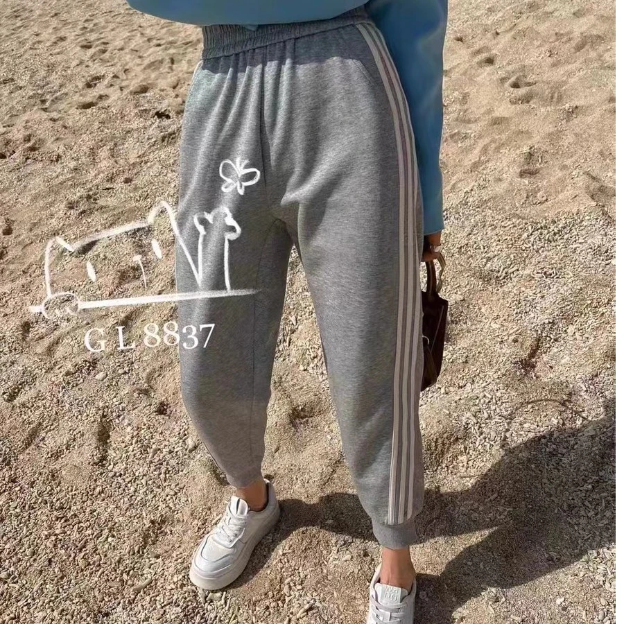 8837松紧腰弹力显瘦运动裤春夏款休闲上身巨舒服的宽松裤子