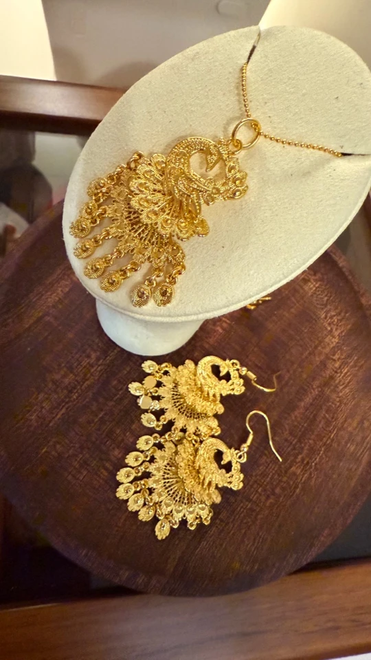 铜合金耳饰 耳坠女耳饰耳环气质首饰复古饰品孔雀Dlzea035