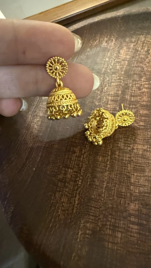 铜合金耳饰 金色女原创设计耳环波西米亚风小铃铛031