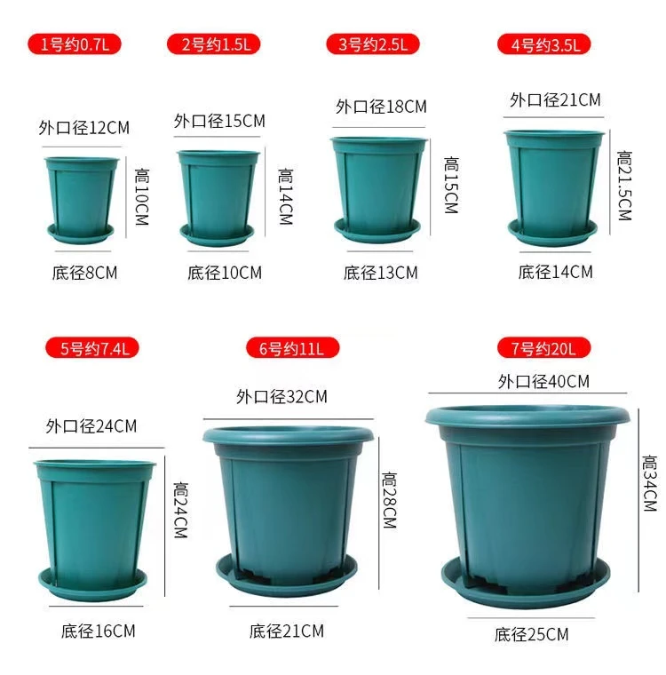 新款加厚控根加仑花盆塑料树脂家用养花大小号多肉月季透气青山盆