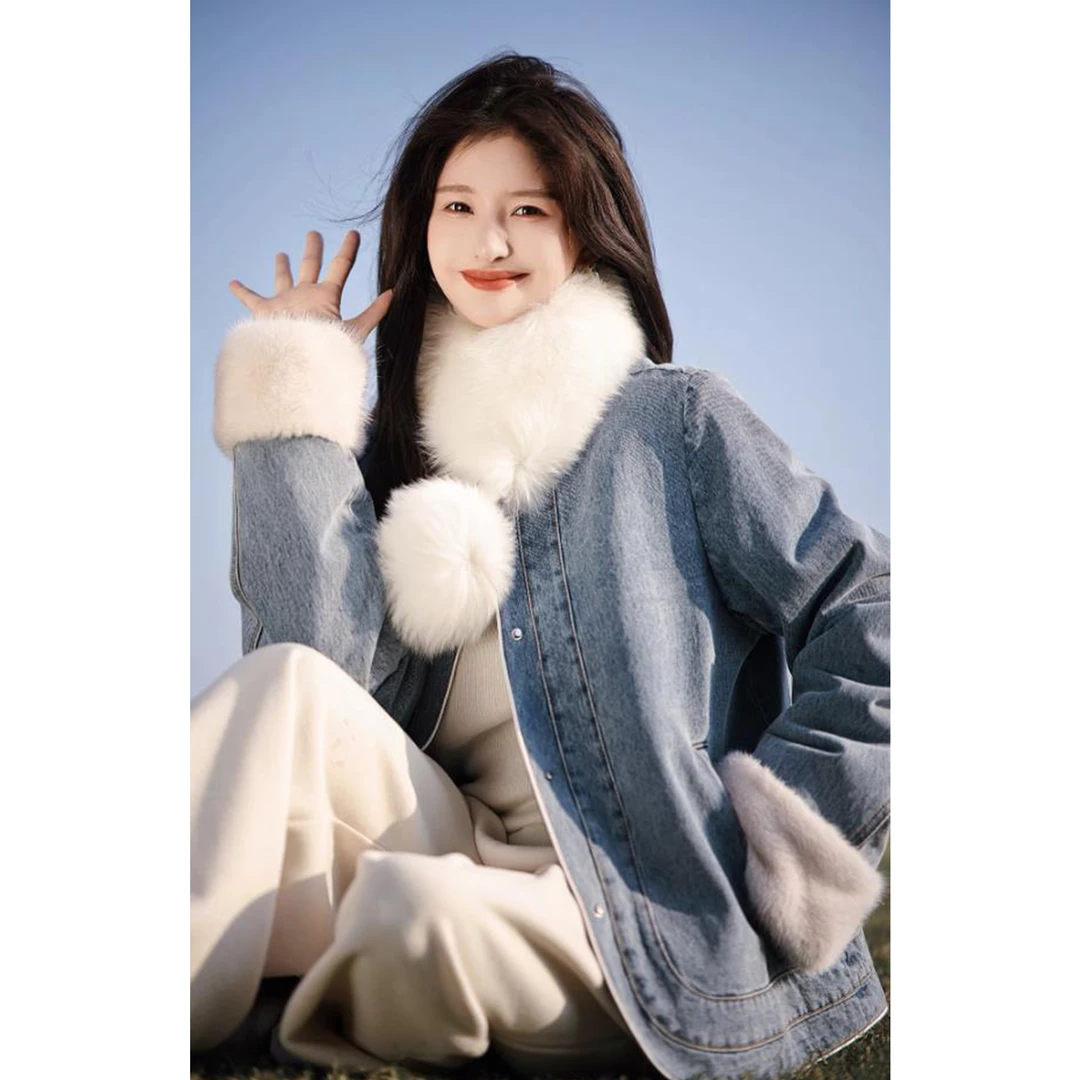 【赵大喜】现货！牛仔水diao鹅绒服 | 90白鹅绒 温暖加倍 牛仔