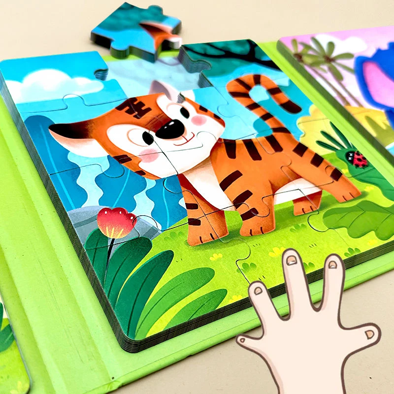 磁性拼图3到6-1岁幼儿磁力早教2宝宝男女孩儿童少儿进阶益智玩具
