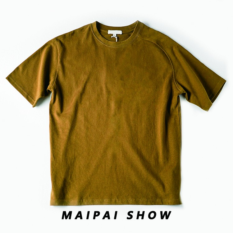 春夏季男士纯棉T恤黑色短袖拼接纯色圆领百搭休闲款设计师经典