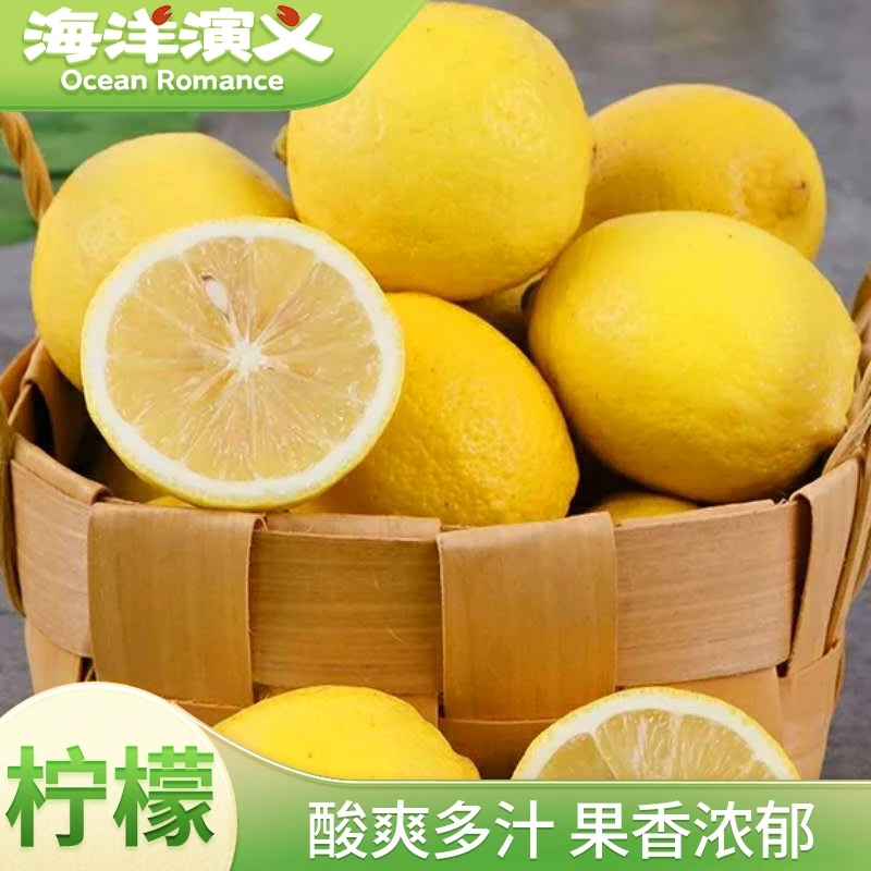 海洋演义 四川安岳黄柠檬 1.5kg/箱 （13-16枚）净重3斤