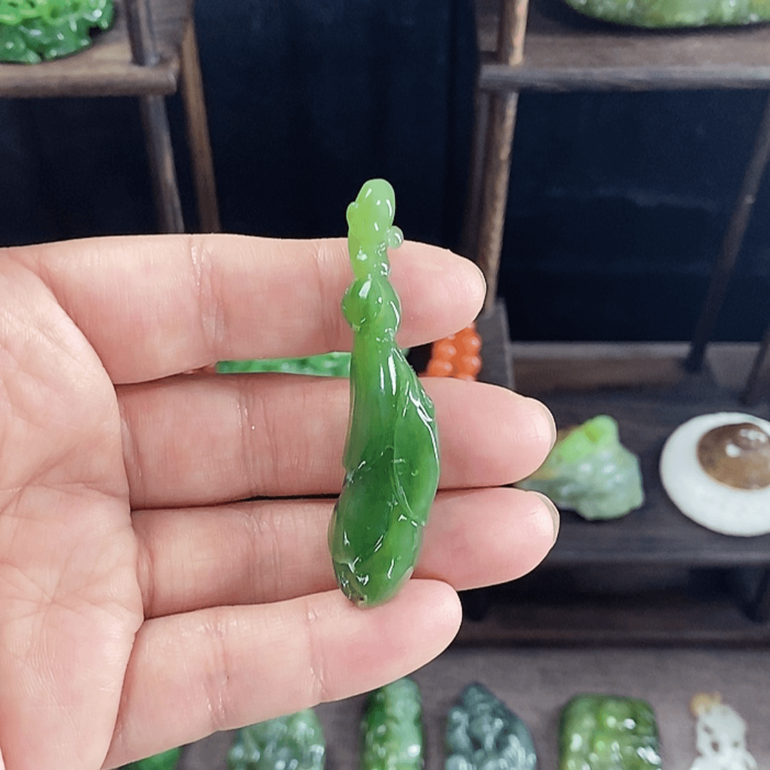 【闪购商品】和田玉（碧玉）颈饰未镶嵌虎**曦