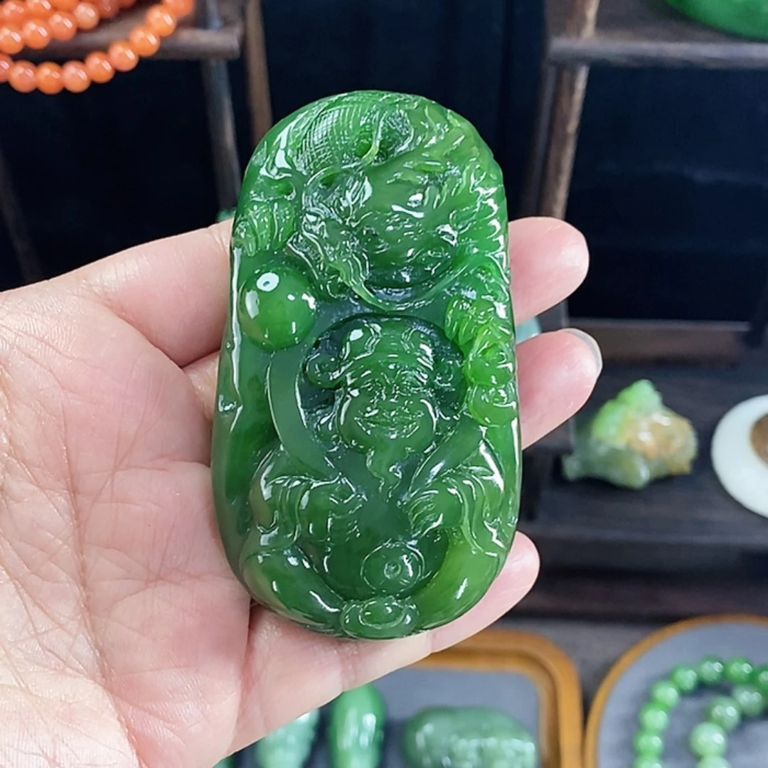【闪购商品】和田玉（碧玉）颈饰未镶嵌虎**曦