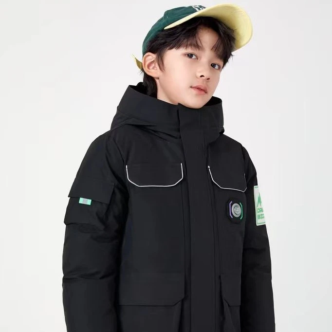 冬季新款男中童中羽绒服工装风202422107113