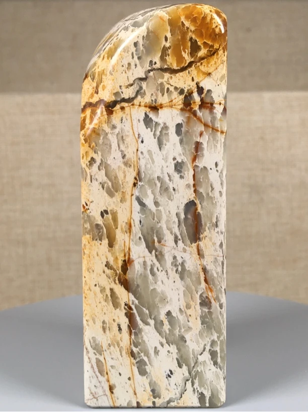 寿山石花坑石素章