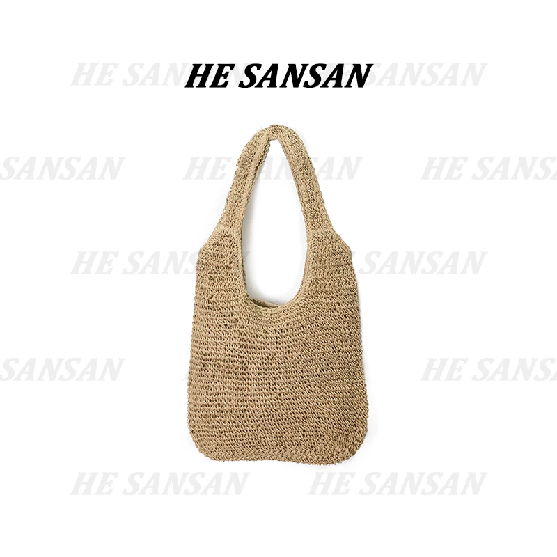 【SANSAN】气质百搭月牙单镂空编织肩包BB-1001