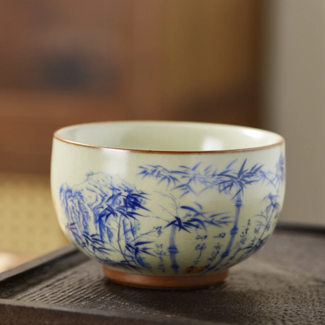 岑汝蓝竹禅定杯150毫升