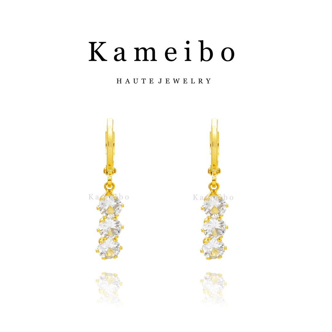 kameibo/卡镁铂 铜合金耳饰DY·珊烁DK5340高级感网红气质时尚轻奢百搭耳扣耳环