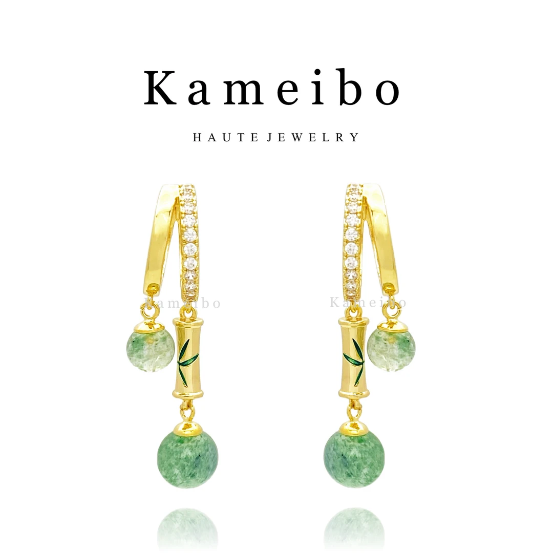 铜合金耳饰 DY·瑶竹DK5310高级感网红气质时尚轻奢百搭耳扣耳环