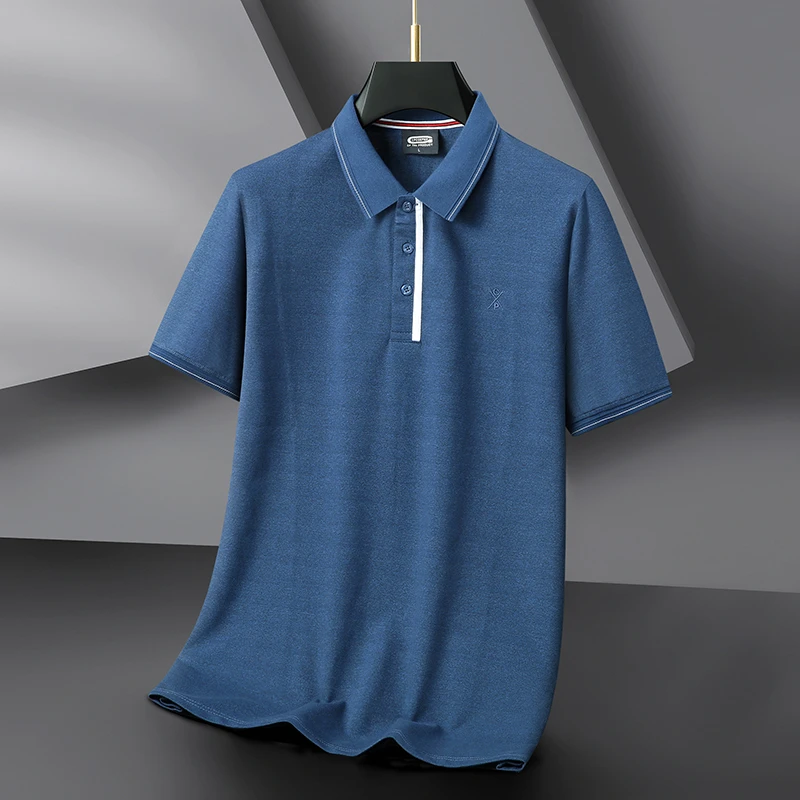 夏季半袖翻领大码t恤上衣男士 polo衫时尚透气薄款宽松 短袖2252