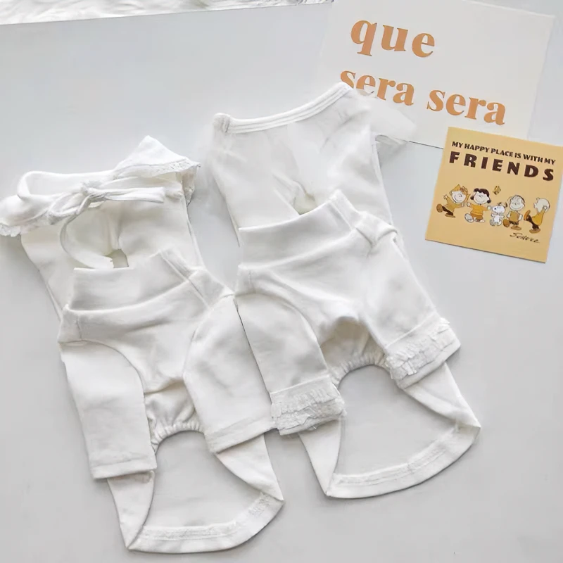 狗狗白色打底衫秋冬宠物衣服小型犬猫咪比熊泰迪洋气秋冬可爱网红