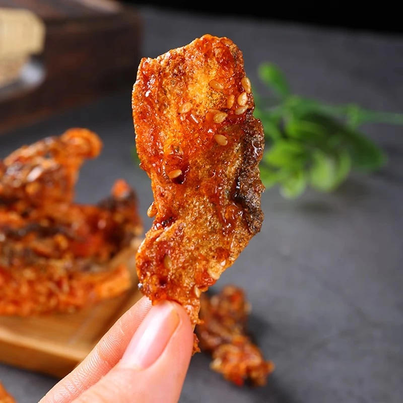 【3.9发3袋】香辣鳕鱼皮鱼干蜜汁网红开袋即食鱼皮小吃办公零食解馋