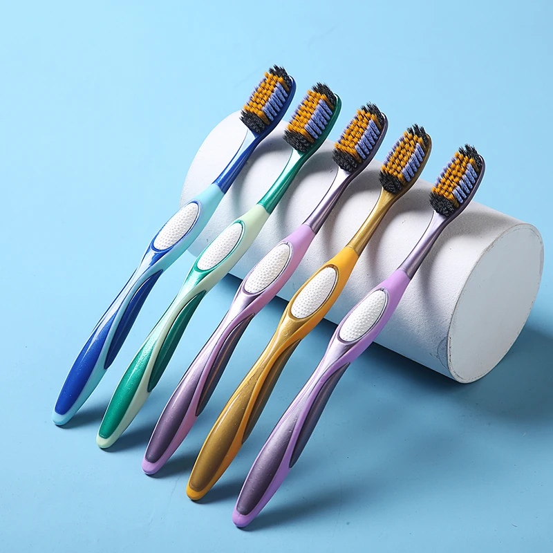 高档成人软毛牙刷高端螺旋刷丝拍1发10支牙刷成人家用高档软毛