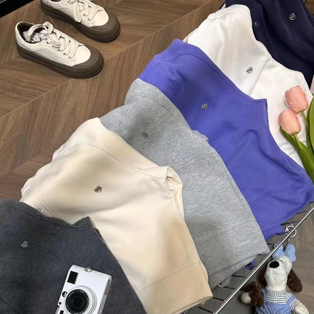 【爱心开衫】慵懒风长袖女秋冬韩系净版宽松插肩袖外套