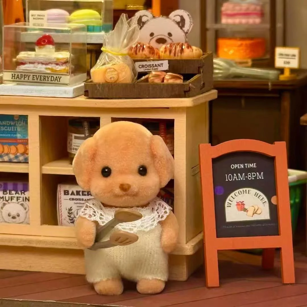 四肢可动森贝儿贵宾狗小鼻噶玩偶迷你玩具可爱公仔七夕送闺蜜女友