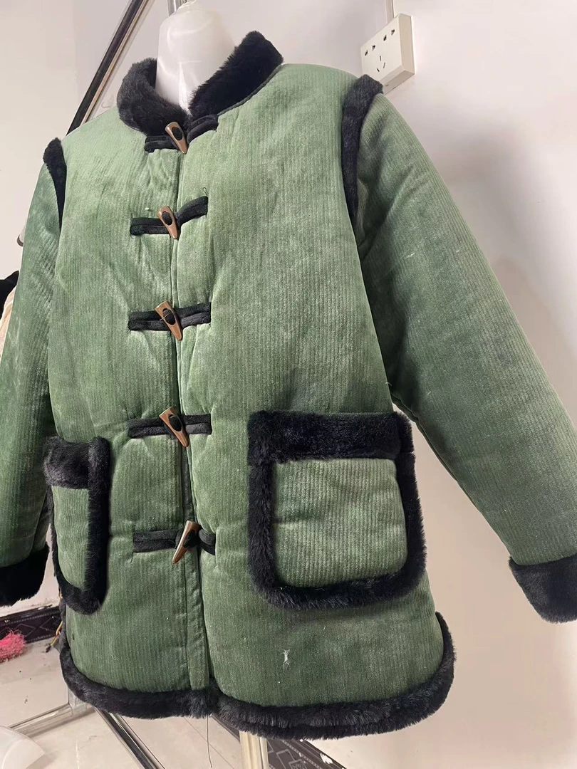 2025新款加厚夹棉中老年女款外套