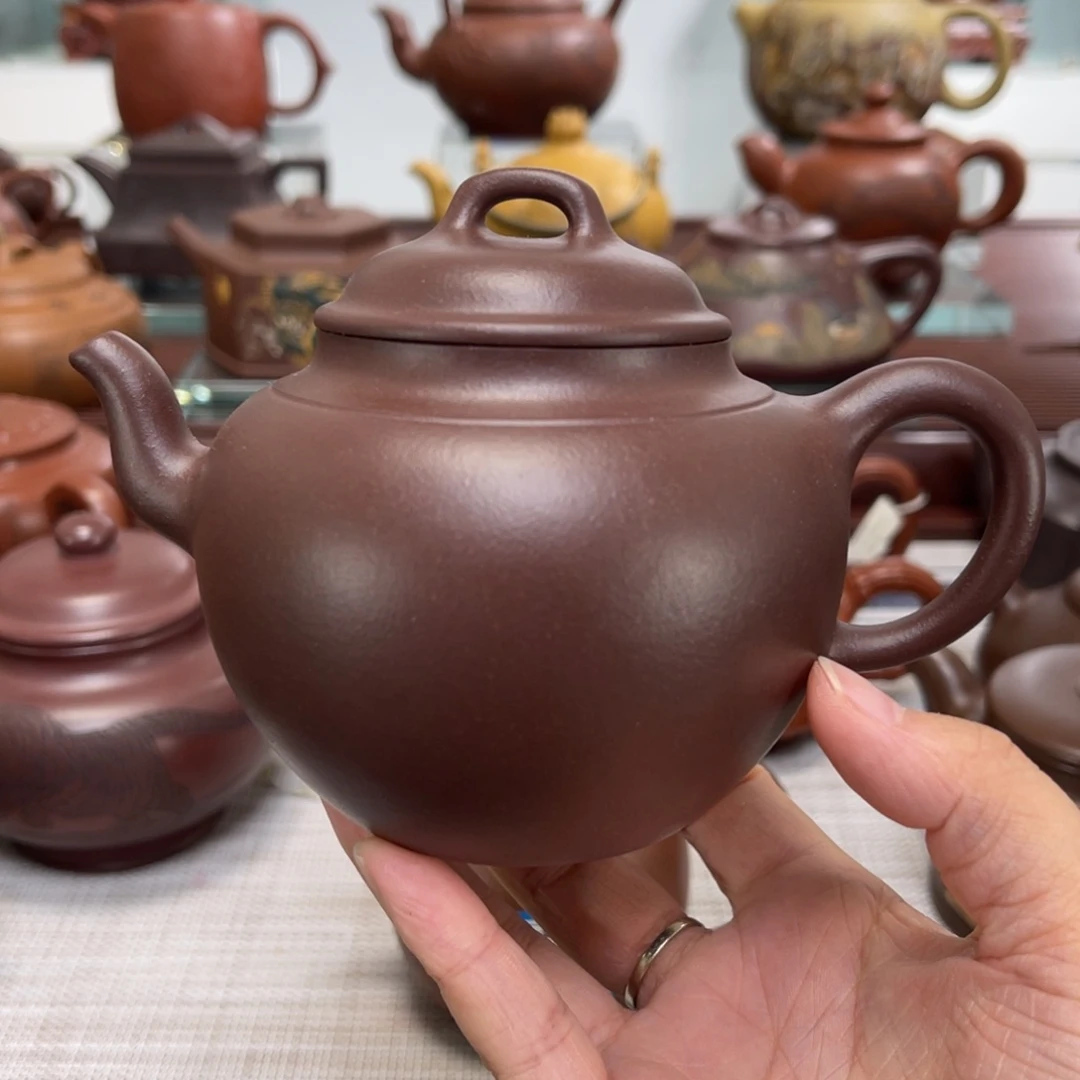 紫砂茶壶全手宫灯