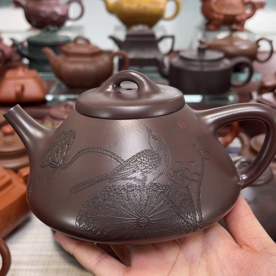 紫砂茶壶丁*子冶石瓢