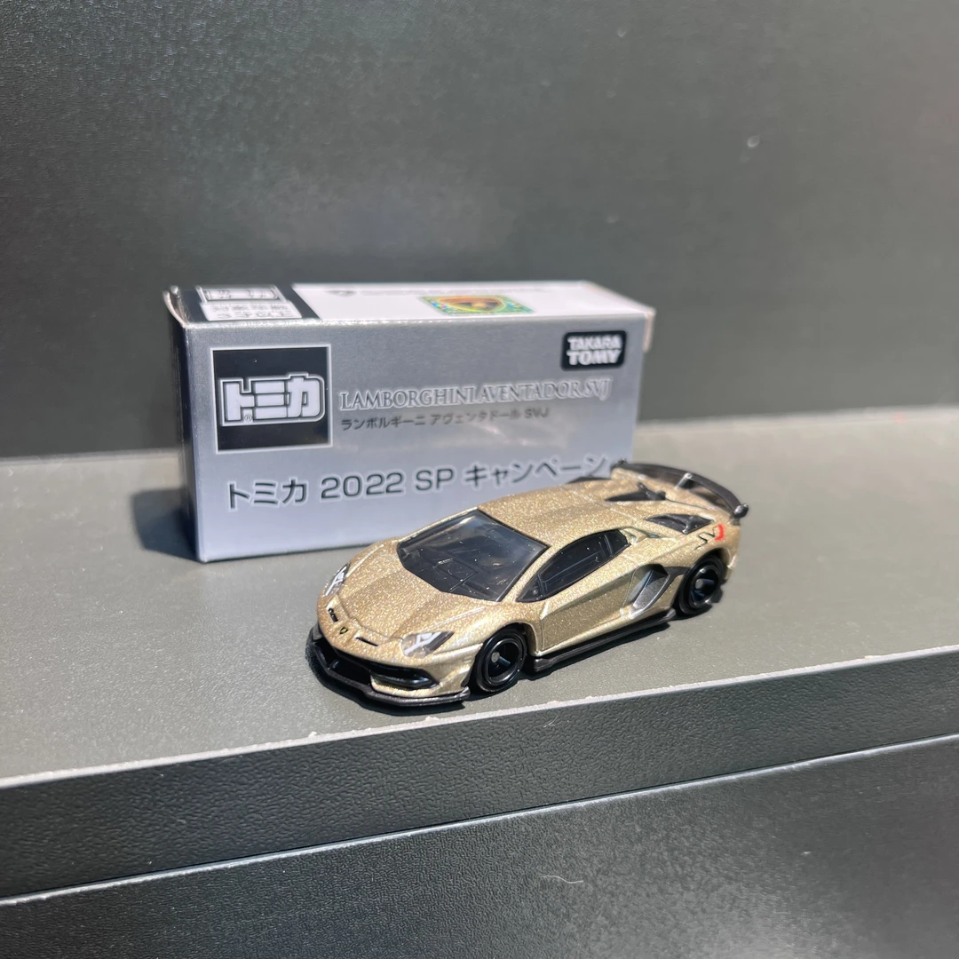 【非壳品】TOMY多美卡7亿台纪念版非壳品金色兰博基尼svj收藏模型
