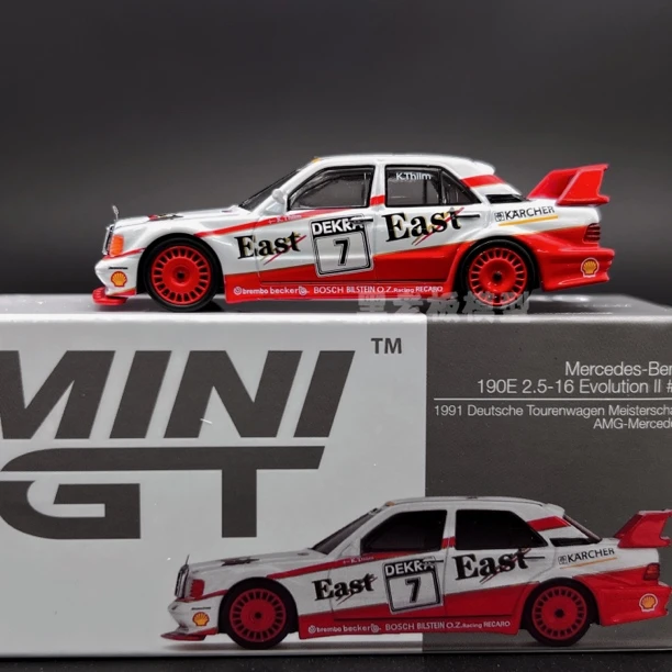 MINIGT 1:64赛车模型房车赛限定1992柏林熊涂装奔驰190E