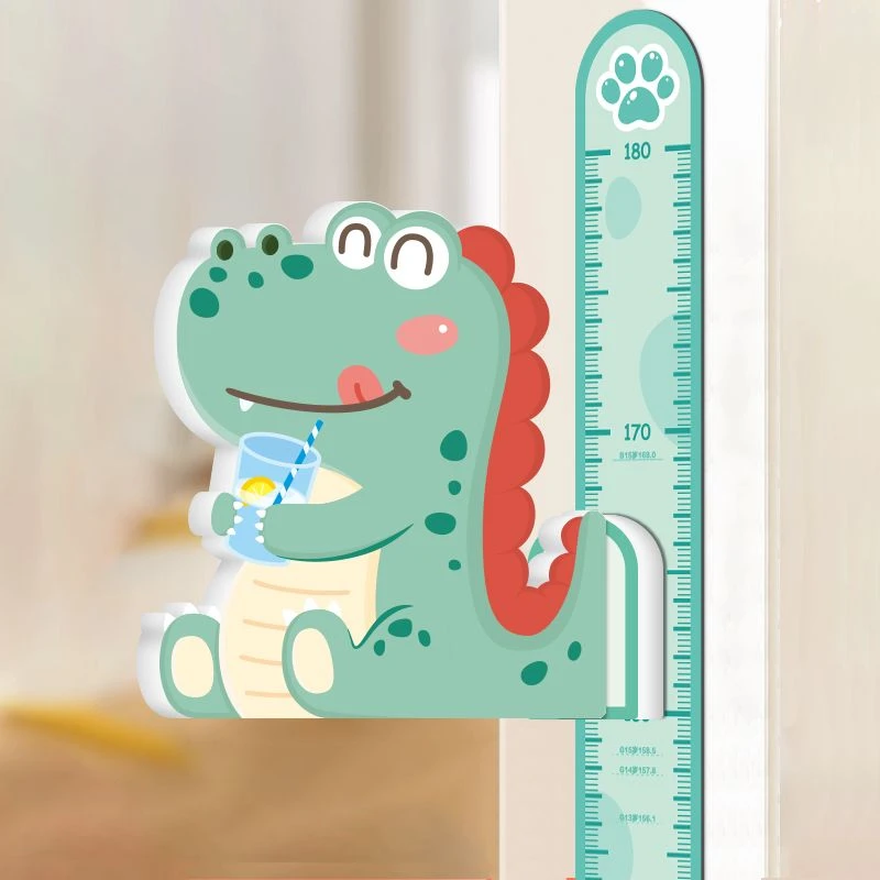 儿童量身高墙贴精准测量仪尺家用磁吸式整条3d立体宝宝身高贴纸