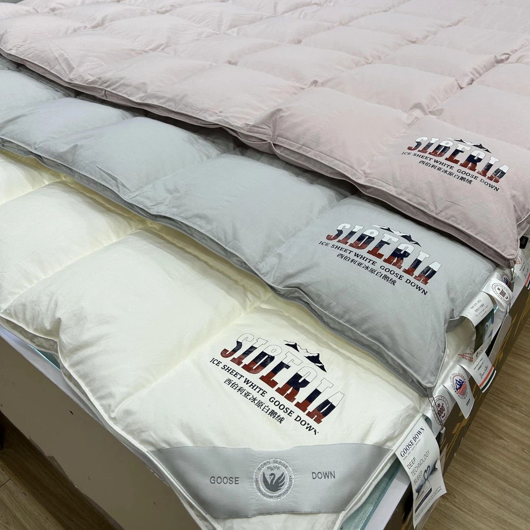 【西伯利亚进口】95鹅绒被—冰山全棉鹅绒冬被纯棉冬被1