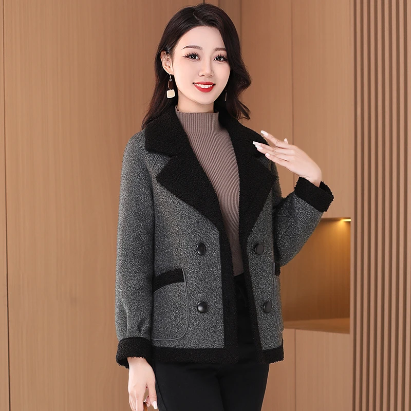 爆款现货DS1236新款春季时尚洋气妈妈品牌高端外套